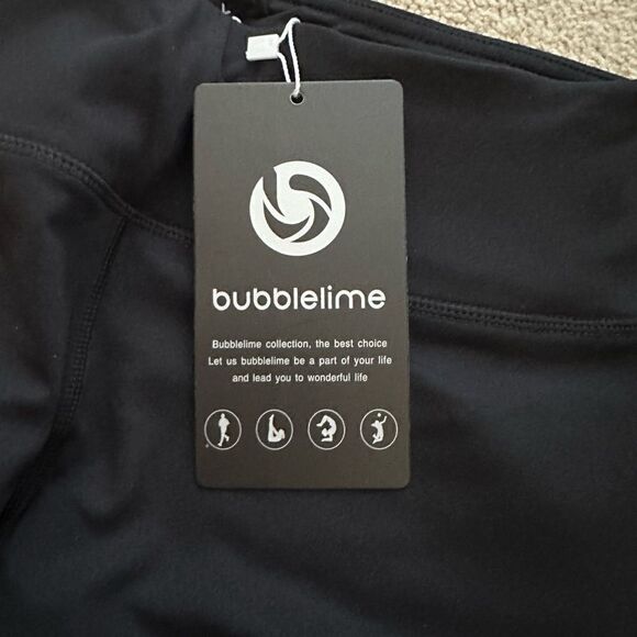 NWT in Plastic Black Straight Legging Stretch Pant XS - Picture 3 of 5